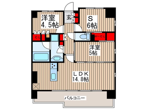 ディームス木場の物件間取画像